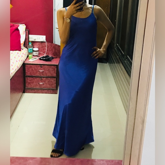 Silk SATIN LONG SLIP DRESS - Picture 10 of 13